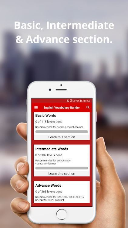 English Vocabulary builder app - 2.4 - (Android)