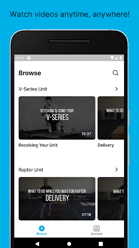 Android application VertiMax screenshort