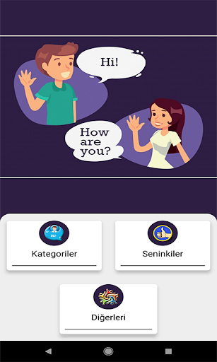 Android application İngilizce Günlük Diyaloglar screenshort