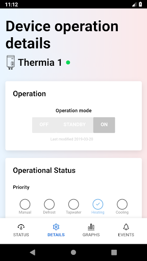Thermia Online 2.0 Screen 3