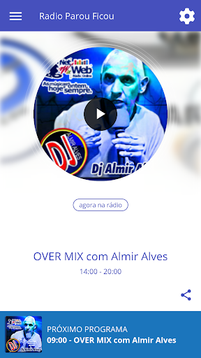 Android application Radio Parou Ficou screenshort
