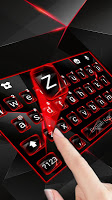 screenshot of Red Tech Keyboard Theme