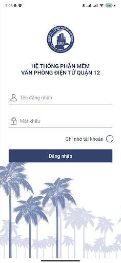 Android application Văn phòng điện tử Quận 12 screenshort