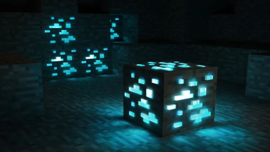 Glowing Ores Mod Minecraft PE