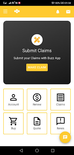 Cell Insurance Company BuzzApp Screen 3