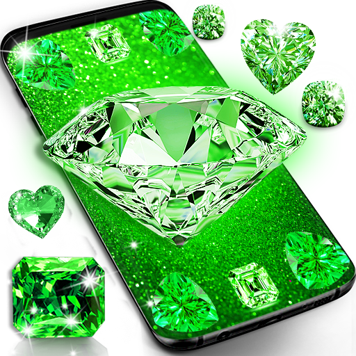 Green diamond shiny wallpapers 23.0 Icon