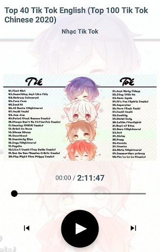 Nhạc tổng hợp trên tik tok Screen 3