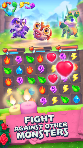 Monster Tales - Multiplayer Match 3 Puzzle Game androidhappy screenshots 1