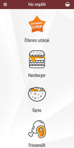 Android application Hús megálló screenshort