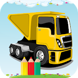 Truck coloring Book icon