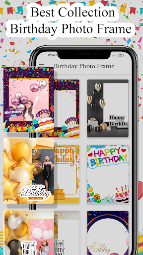 Android application Birthday Photo Frame Editor screenshort