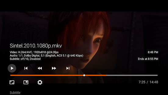 Vimu Media Player for TV Ekran görüntüsü