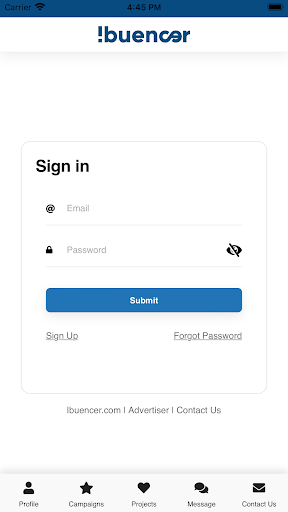 Android application Ibuencer: Influencer Community screenshort