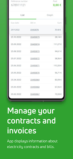 Android application Enefit Lietuva screenshort