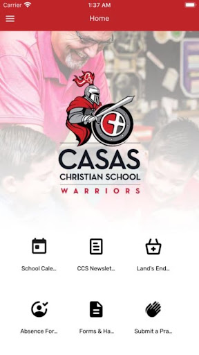 Android application Casas Christian School screenshort