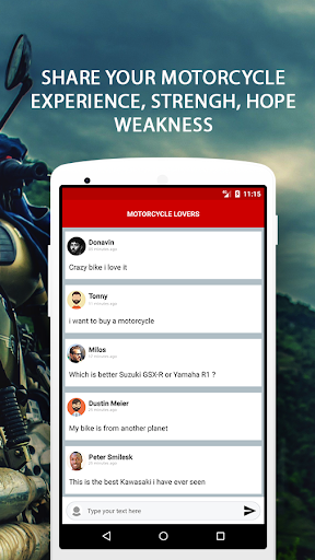 Android application Motorcycle Lovers screenshort