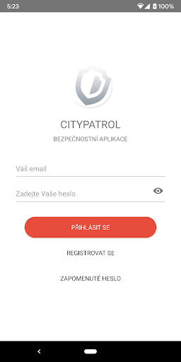 Android application CityPatrol screenshort