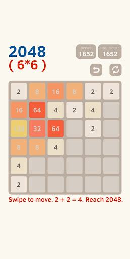 Android application Endless 2048 screenshort