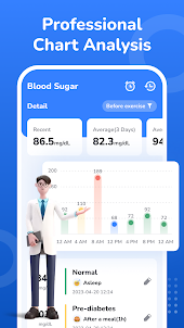 Blood sugar:track and analyze