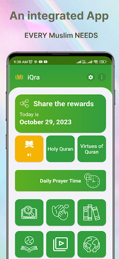Android application iQra - Read & Rise screenshort