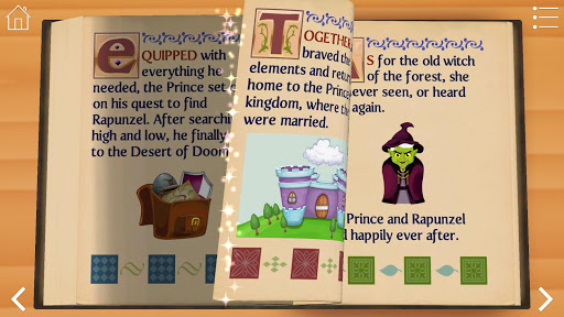 Screenshot of StoryToys Rapunzel
