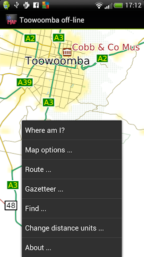 Toowoomba offline map Screen 3