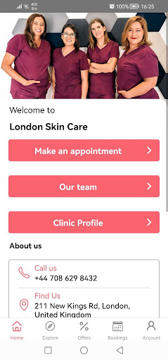 Android application Clinic Scheduling Branded App screenshort