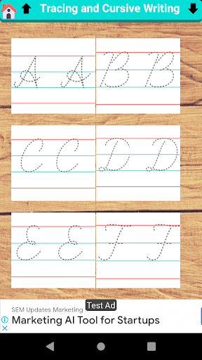 Tracing & Cursive Hand Writing Screen 3