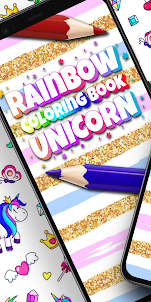 Rainbow Unicorn Coloring Book