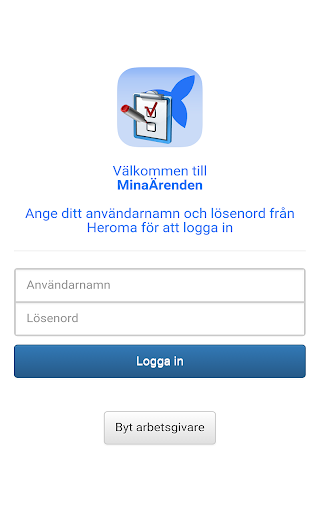 Android application Heroma MinaÄrenden screenshort