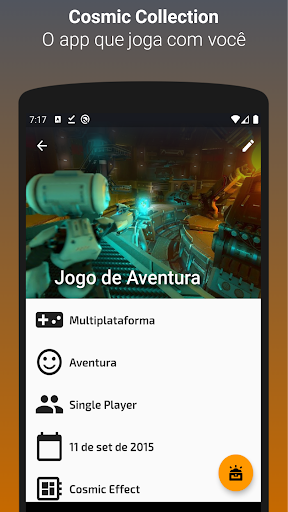 Android application Cosmic Collection screenshort