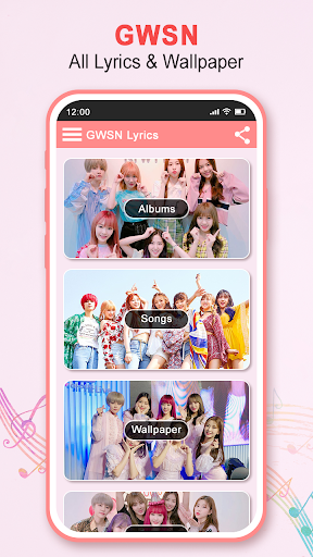 Android application GWSN All Lyrics & Wallpaper screenshort