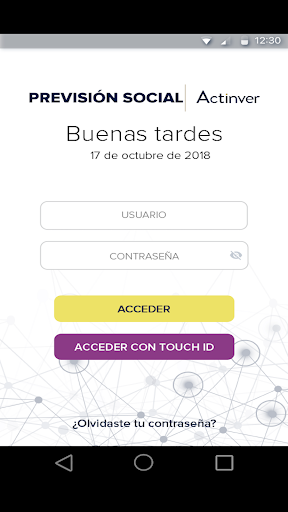 Android application Previsión Social screenshort