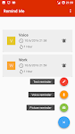 screenshot of Reminder app