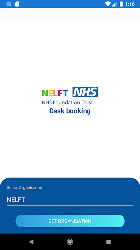 Android application Desk Booking screenshort