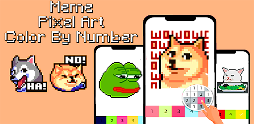 Meme Color by Number Pixel art