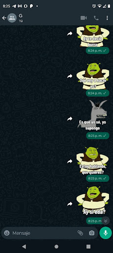 Android application Stickers de Cherc screenshort