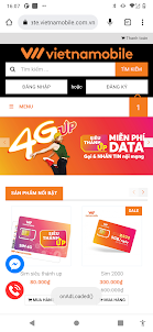 Đăng ký 4G Vietnam Mobile