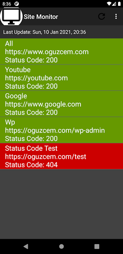 Site Monitor Screen 3