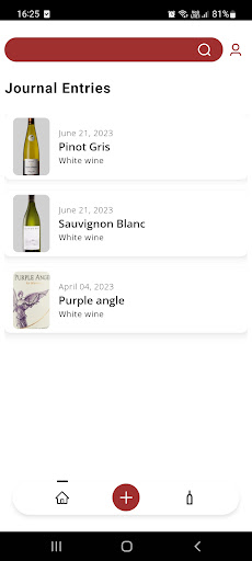 Android application Winebudd: Remember Every Sip screenshort