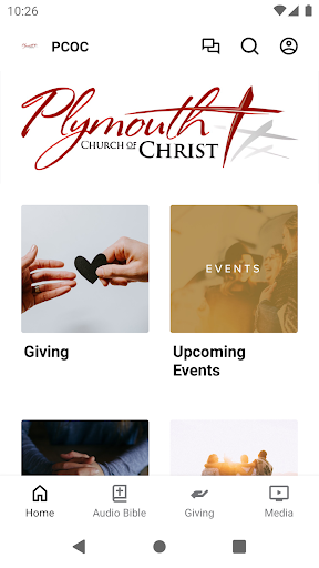 Android application Plymouth Church of Christ screenshort