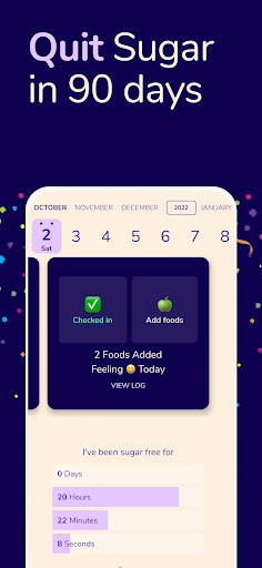 Screenshot of Sugarfree Quit Sugar Addiction