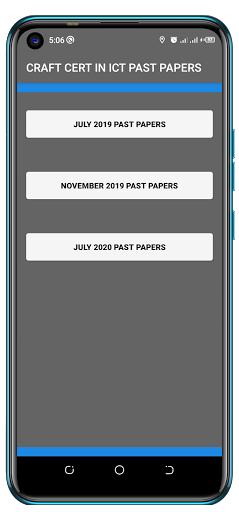 Craft In ICT Past Papers Screen 2