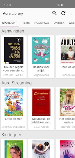 Aura Library Screen 2