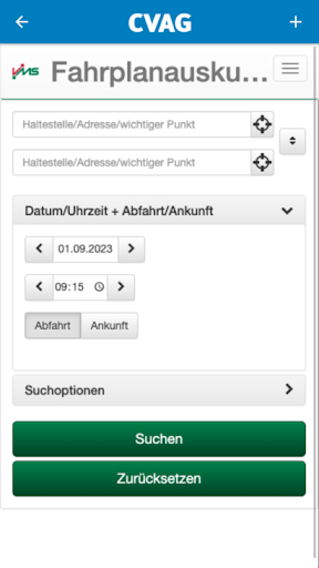 CVAGapp Screen 2