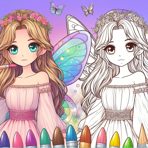 jogos de colorir princesa fada