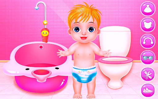 Android application Mommy and Little Baby Day screenshort