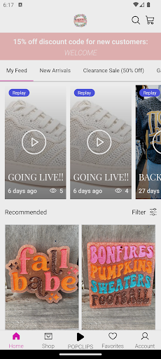 Android application Beauty & Grace Boutique screenshort
