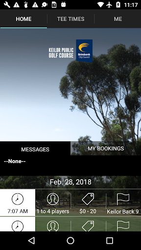 Android application Keilor Golf Tee Times screenshort
