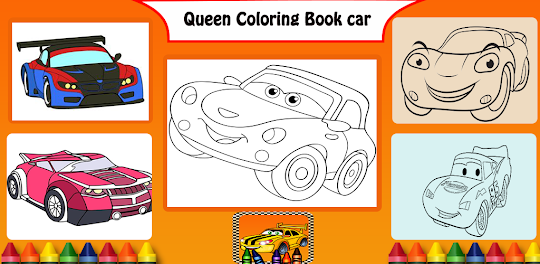 Lightning car Coloring book